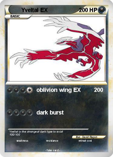 Pokemon Yveltal EX