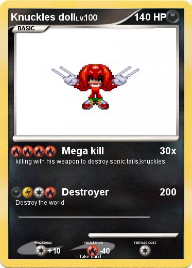 Pokemon Knuckles doll