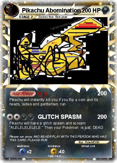 Pokemon Pikachu Abomination