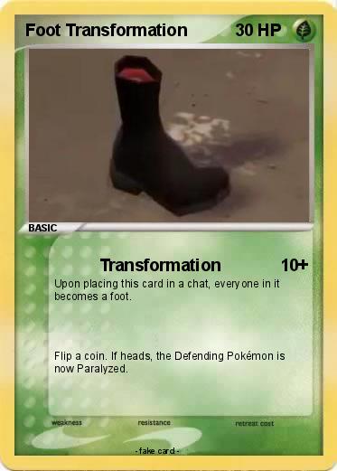 Pokemon Foot Transformation
