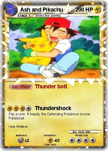 Pokemon Ash and Pikachu