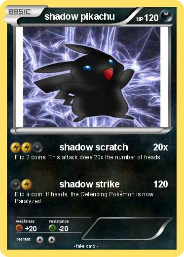 Pokemon shadow pikachu