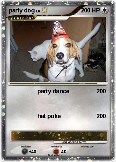 Pokemon party dog