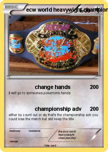 Pokemon ecw world heavywight championship