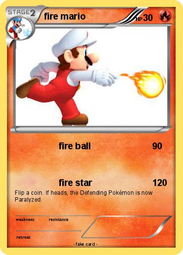 Pokemon fire mario