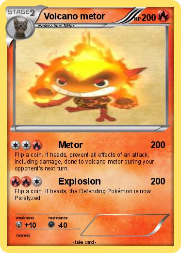 Pokemon Volcano metor