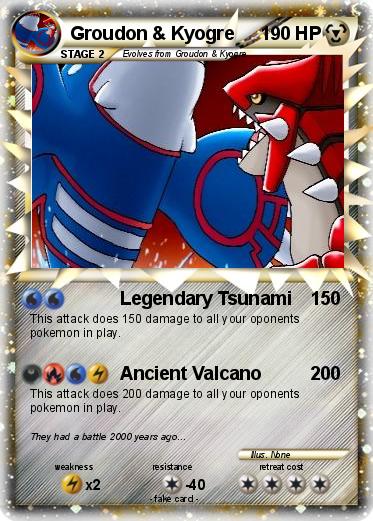 Pokemon Groudon & Kyogre