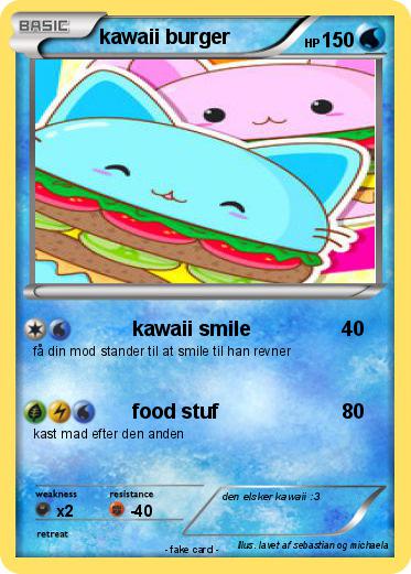 Pokemon kawaii burger