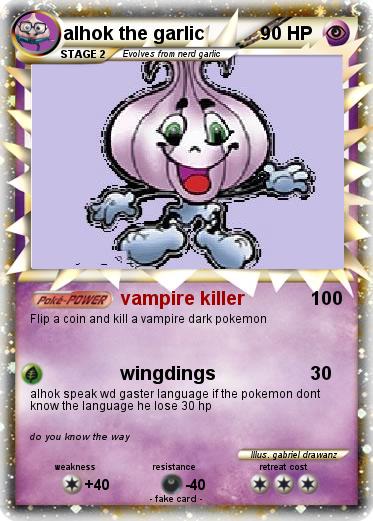 Pokemon alhok the garlic