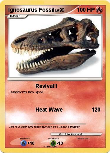Pokemon Ignosaurus Fossil