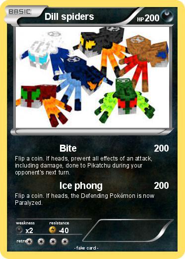 Pokemon Dill spiders