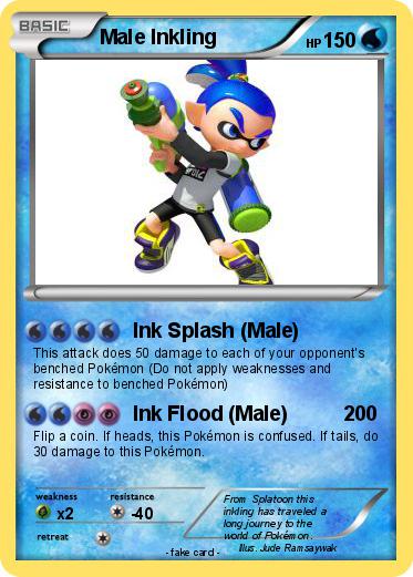 Pokemon Male Inkling