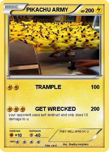Pokemon PIKACHU ARMY