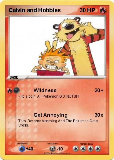 Pokemon Calvin and Hobbies