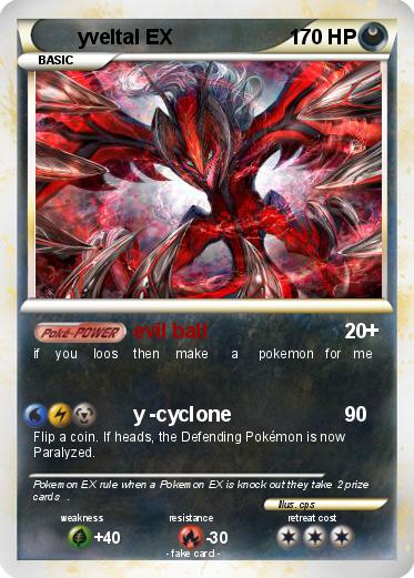 Pokemon yveltal EX
