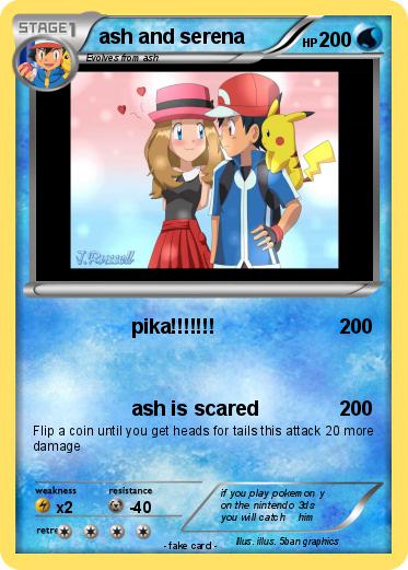 Pokemon ash and serena