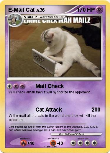 Pokemon E-Mail Cat