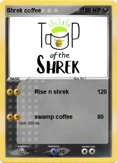 Pokemon Shrek coffee