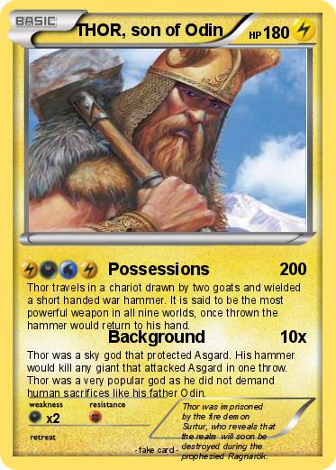Pokemon THOR, son of Odin