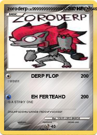 Pokemon zoroderp
