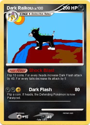 Pokemon Dark Raikou