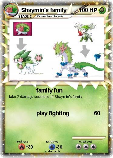 Pokemon Shaymin's family