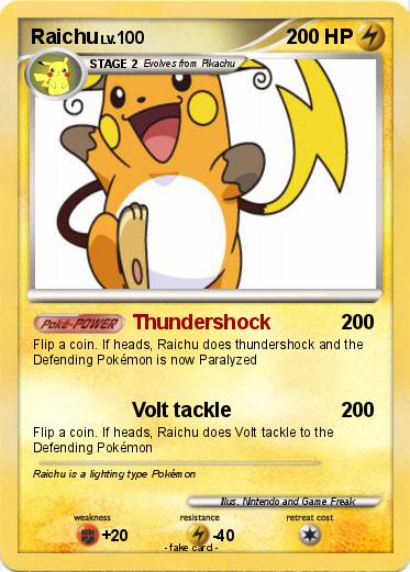 Pokemon Raichu