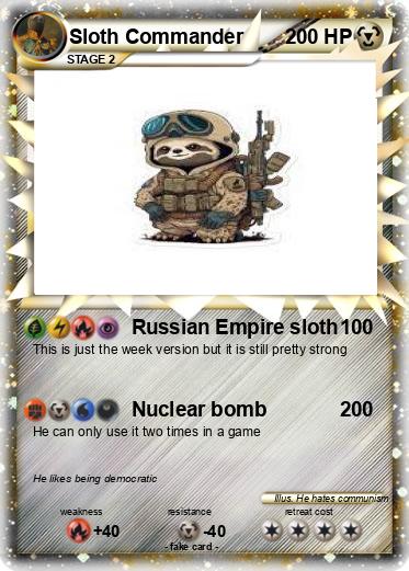 Pokemon Sloth Commander