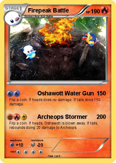 Pokemon Firepeak Battle