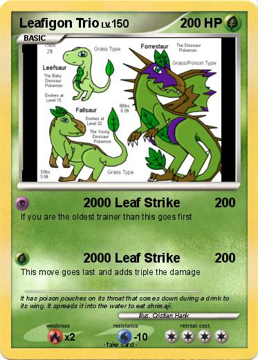 Pokemon Leafigon Trio