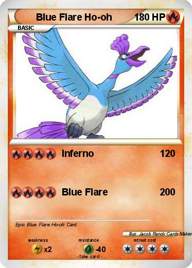 Pokemon Blue Flare Ho-oh