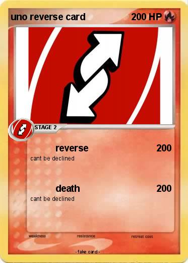 Pokemon uno reverse card