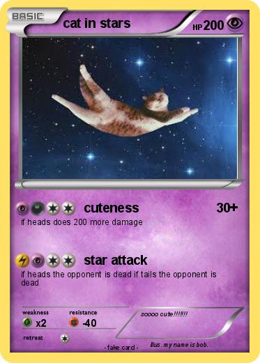 Pokemon cat in stars