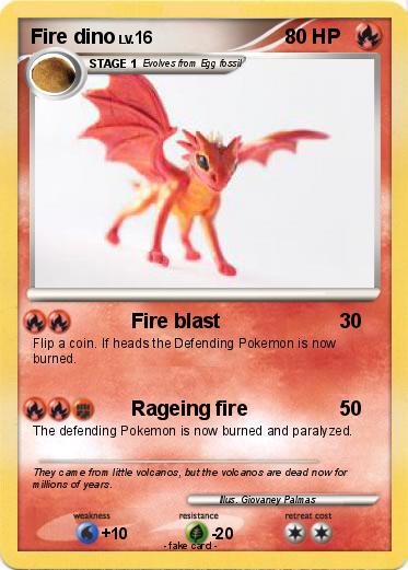 Pokemon Fire dino
