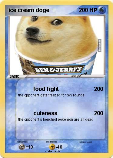 Pokemon ice cream doge