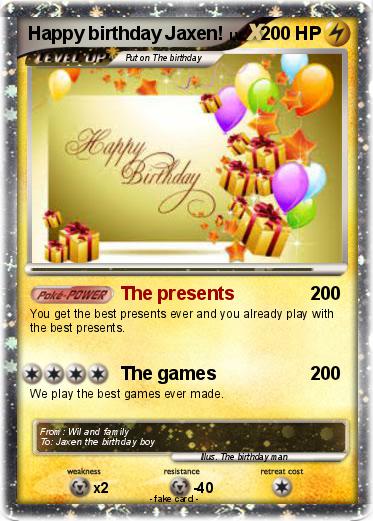 Pokemon Happy birthday Jaxen!