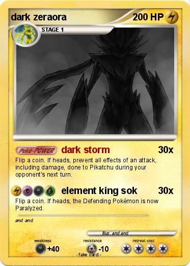 Pokemon dark zeraora