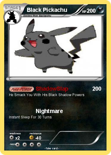 Pokemon Black Pickachu
