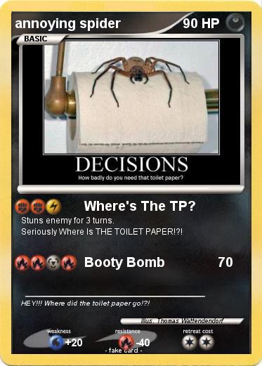 Pokemon annoying spider