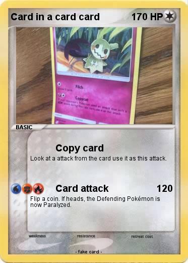 Pokemon Card in a card card