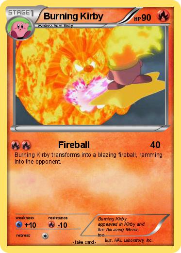 Pokemon Burning Kirby