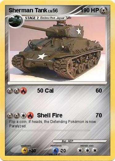 Pokemon Sherman Tank