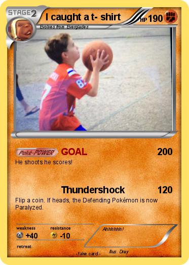 Pokemon I caught a t- shirt