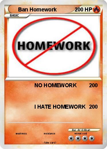 Pokemon Ban Homework