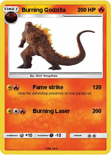 Pokemon Burning Godzilla