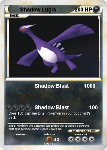 Pokemon Shadow Lugia