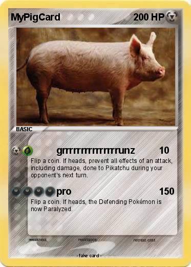 Pokemon MyPigCard