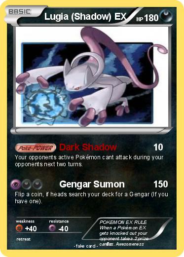 Pokemon Lugia (Shadow) EX