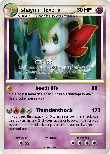 Pokemon shaymin level x
