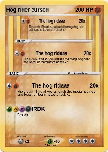 Pokemon Hog rider cursed